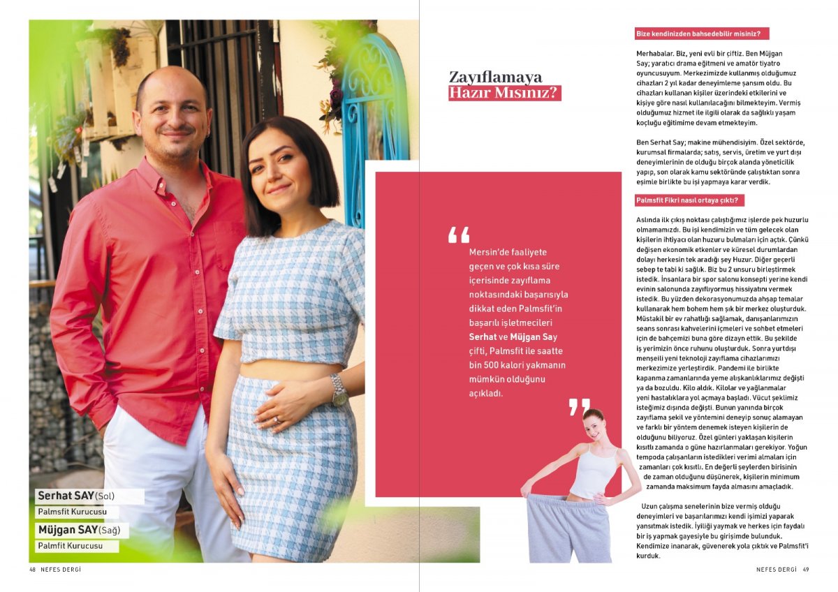 NEFES DERGİSİ RÖPORTAJI | Palms Fit İle Zayıflamak Artık Çok Kolay