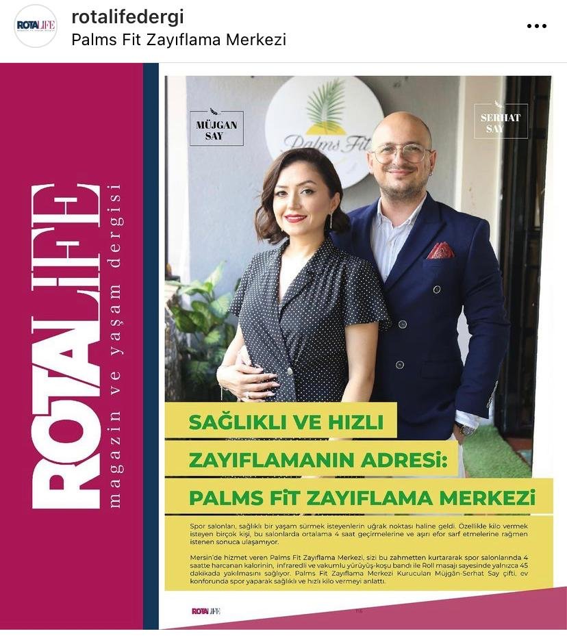 ROTALİFE DERGİSİ RÖPORTAJI | PALMS FİT İLE EV HUZURUNDA KİLO VERİN
